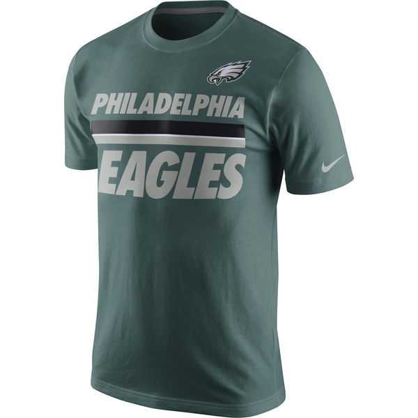 Philadelphia Eagles Nike Team Stripe WEM T-Shirt - Green,We sell and wholesale Philadelphia Eagles Nike Team Stripe WEM T-Shirt - Green on line form chian!